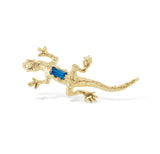 Sapphire Lizard Ear Climber Earring