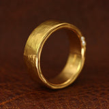 Bini Wedding Ring, 8mm with Diamonds - CLIO SASKIA