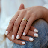 FINE SPECKLED RING - CLIO SASKIA