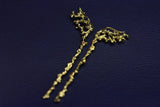 SEAWEED SWAY EARRINGS - CLIO SASKIA drop earrings 18ct