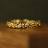 Seaweed Diamond Half Eternity Ring - Clio Saskia