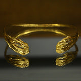 Bowerbird Bangle in recycled 18ct, handcarved modern womens bangle