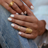BEARDED DRAGON ARMOUR RING - CLIO SASKIA
