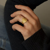 BEARDED DRAGON SIGNET RING - CLIO SASKIA