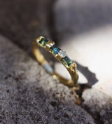 BOWERBIRD ETERNITY RING [sericulus ardens] - CLIO SASKIA
