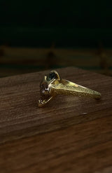 Toi et Moi Sapphire and Diamond Orchid Ring