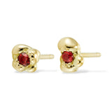 GARNET TIDBIT STUDS - Pair - CLIO SASKIA