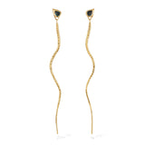 SAPPHIRE SLINK DROP EARRINGS - Pair - CLIO SASKIA