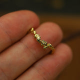 SEAWEED FITTED WEDDING RING - CLIO SASKIA