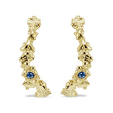 SEAWEED SAPPHIRE HOOPS - CLIO SASKIA